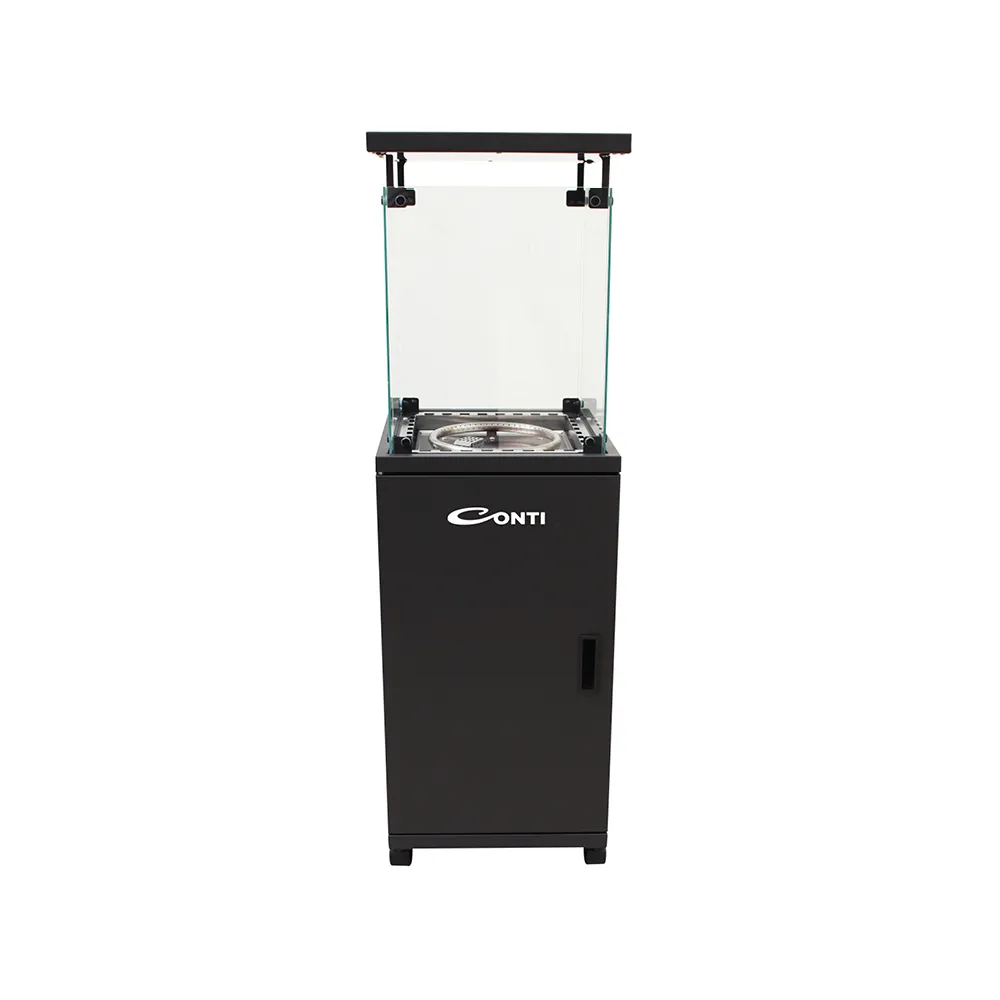 CONTI PATIO GAS HEATER - BLACK MATT
