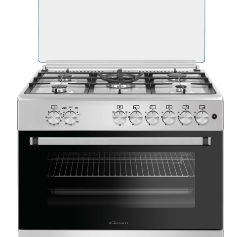 CONTI GAS COOKER - 90CM - 5 BURNERS - CAST IRON
