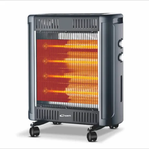 CONTI HALOGEN ELECTRIC HEATER - BLACK